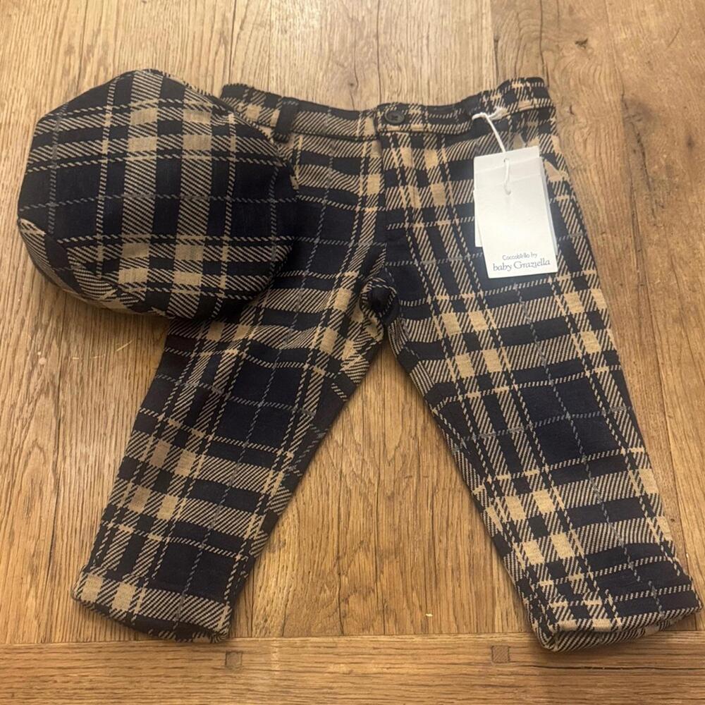 Baby Graziella Italy Pants and matching hat! NWT
